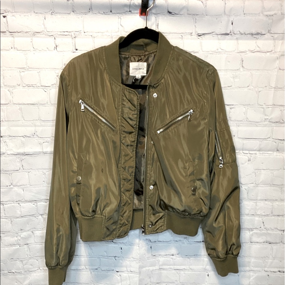 Green Bomber Jacket